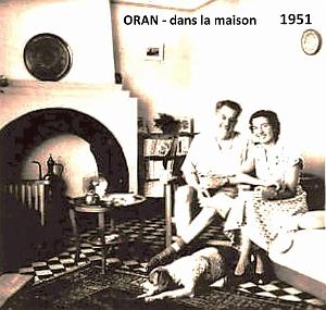 Oran - Dans la maison 01- 1951